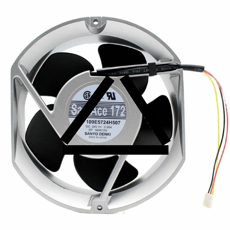 Sanyo Denki San Ace 172 109E5724H507 DC 24V 0.58A 2 Wires / 3 Wires Axial Cooling Fan