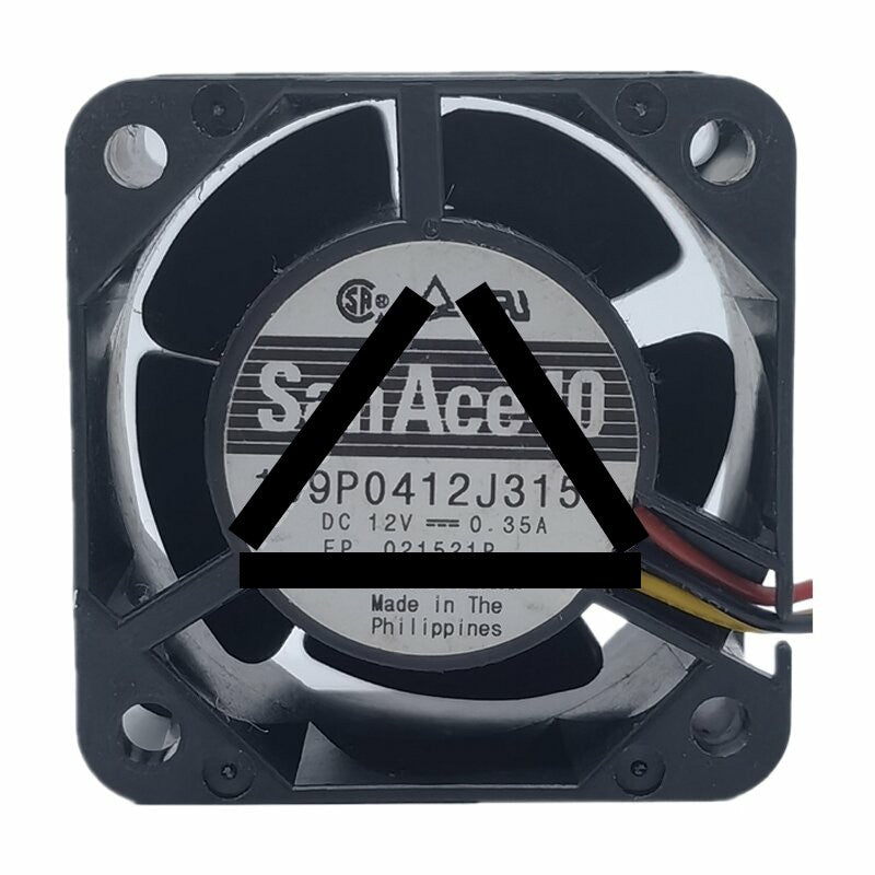 Sanyo Denki San Ace 40 109P0412J3153 DC 12V 0.35A 4028 Axial Cooling Fan