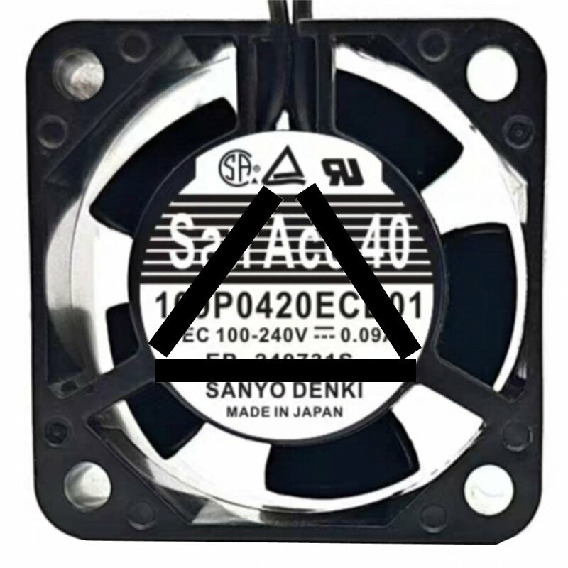 Sanyo Denki San Ace 40 109P0420ECB01 EC 100-240V 0.09A 4020 Axial Cooling Fan