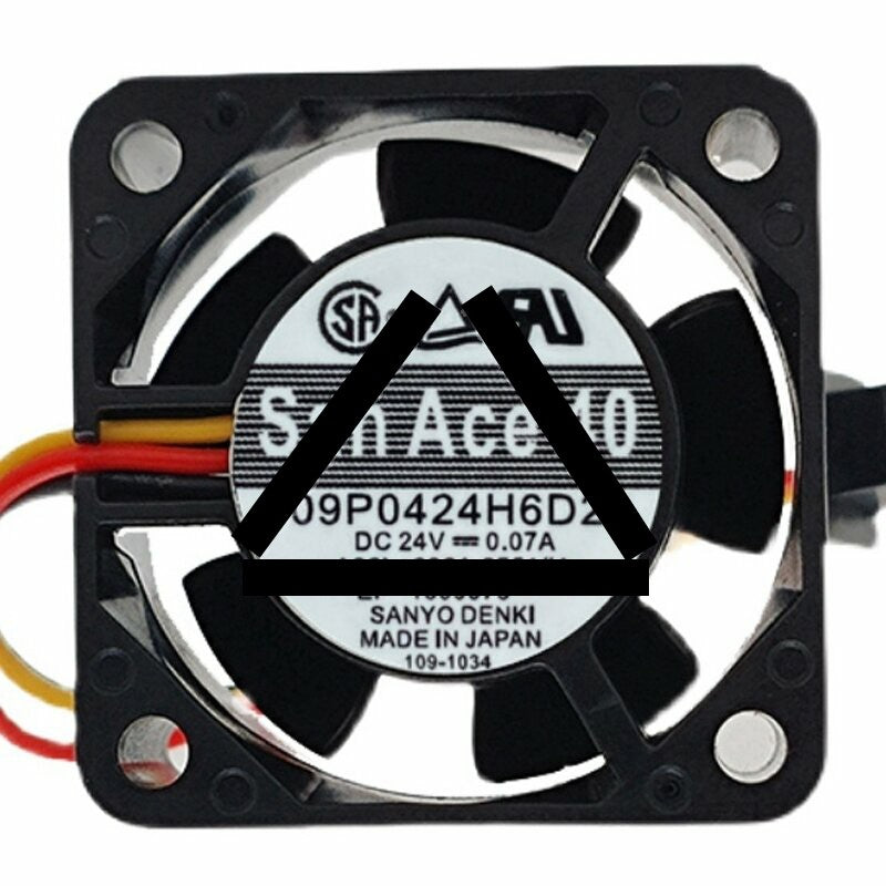 Sanyo Denki San Ace 40 109P0424H06D23 A90L+0001-0551#A DC 24V 0.07A 4020 Axial Cooling Fan