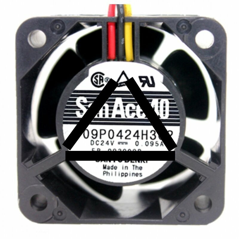 Sanyo Denki San Ace 40 109P0424H302 DC 24V 0.095A 2 Wires / 3 Wires Axial Cooling Fan