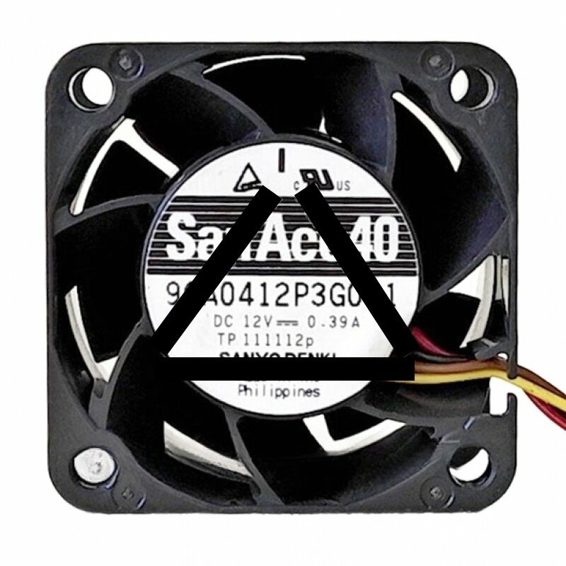 Sanyo Denki San Ace 40 9GA0412P3G031 DC 12V 0.39A 2 Wires / 3 Wires / 4 Wires Axial Cooling Fan