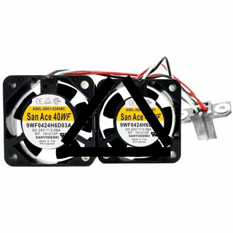 Sanyo Denki San Ace 40WF 9WF0424H6D03A A90L-000-0385#C DC 24V 0.08A Axial Cooling Fan
