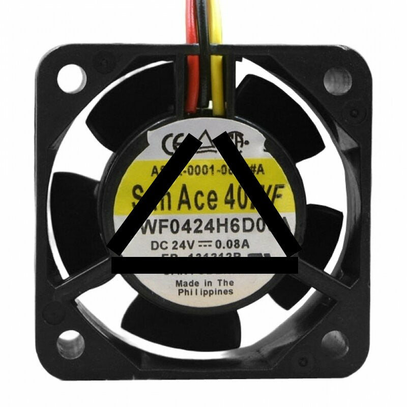 Sanyo Denki San Ace 40WF 9WF0424H6D05A A90L-0001-0551#A DC 24V 0.08A 3 Wires Axial Cooling Fan