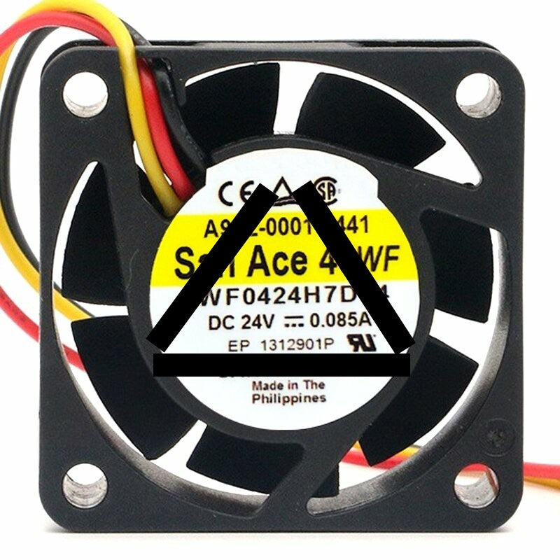 Sanyo Denki San Ace 40WF 9WF0424H7D04 A90L-0001-0441 DC 24V 0.085A 3 Wires Axial Cooling Fan