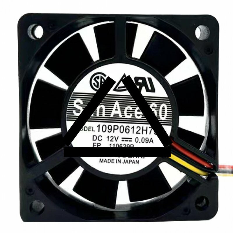 Sanyo Denki San Ace 60 109P0612H755 DC 12V 0.09A 6015 Axial Cooling Fan