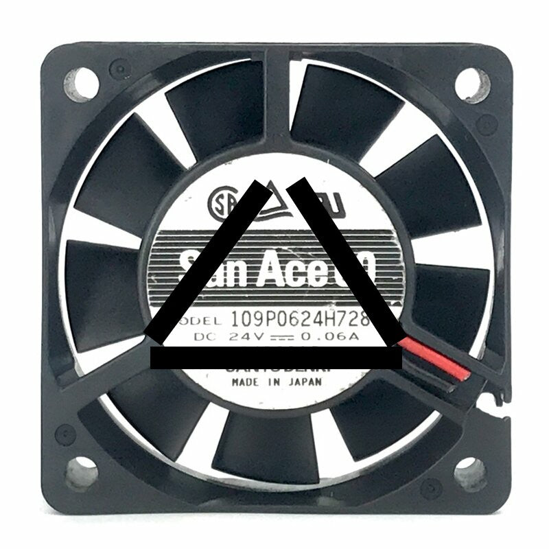 Sanyo Denki San Ace 60 109P0624H728 DC 24V 0.06A 6015 Axial Cooling Fan