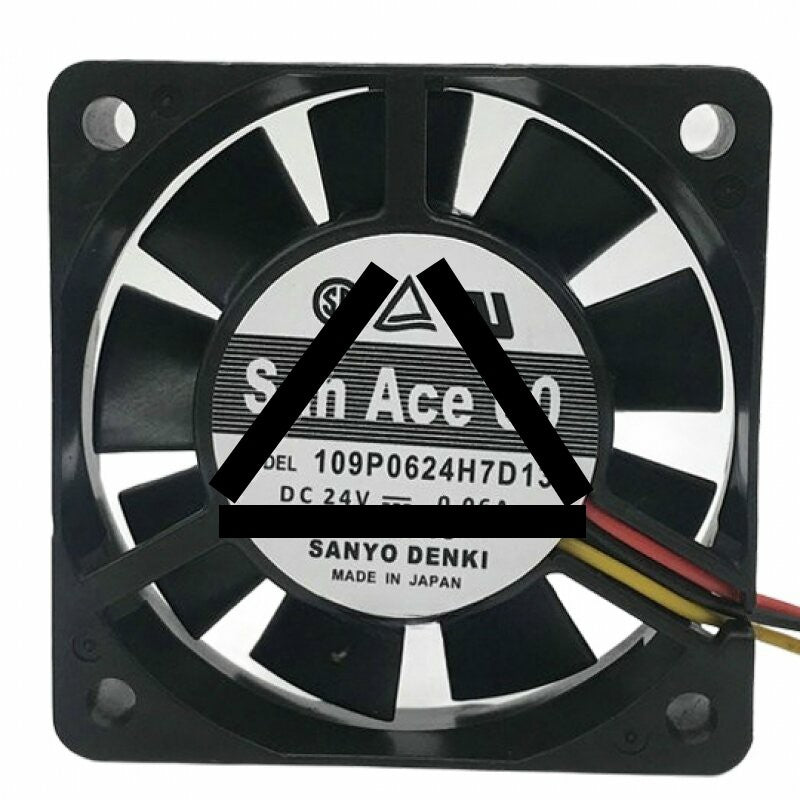 Sanyo Denki San Ace 60 109P0624H7D13 DC 24V 0.06A 6015 Axial Cooling Fan