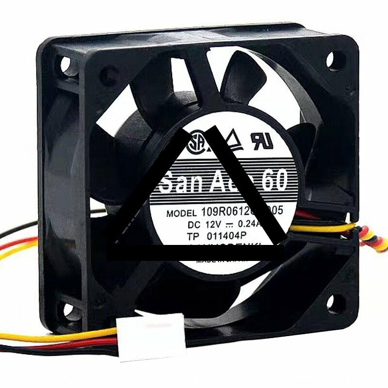 Sanyo Denki San Ace 60 109R0612G4D05 DC 12V 0.24A 6025 Axial Cooling Fan