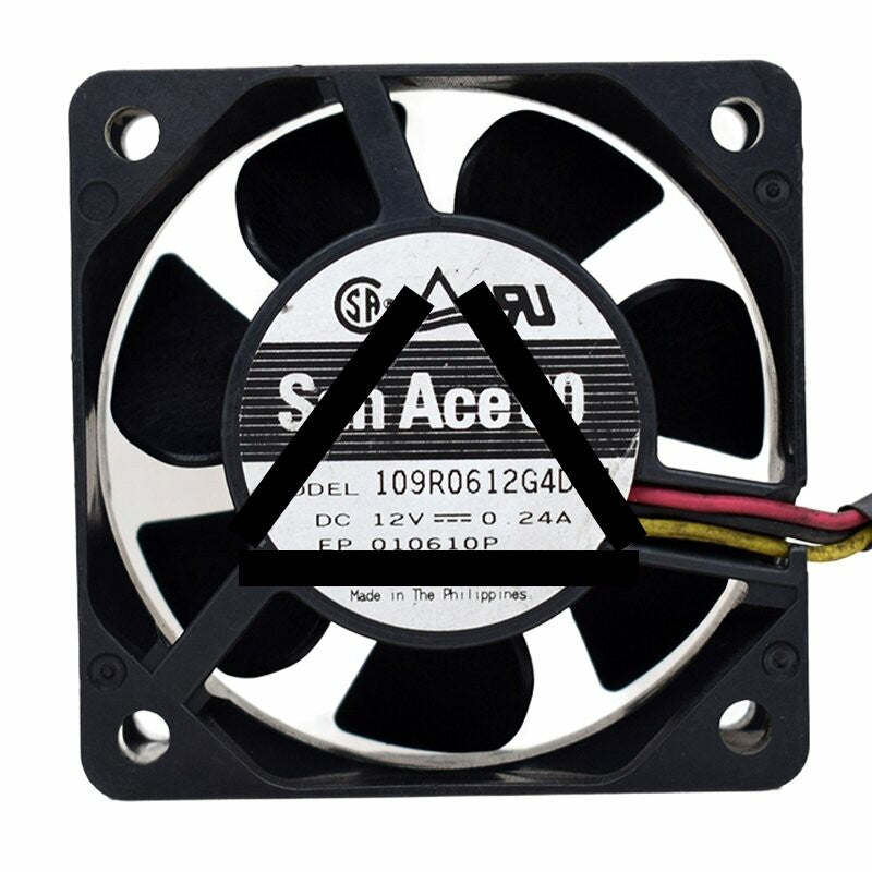 Sanyo Denki San Ace 60 109R0612G4D07 DC 12V 0.24A 6025 Axial Cooling Fan