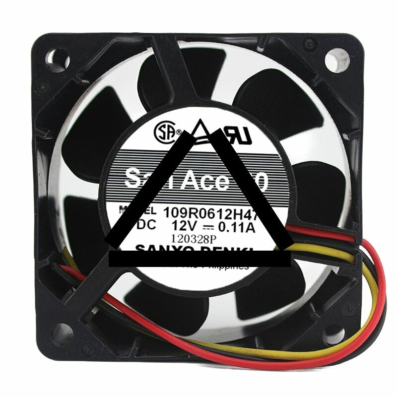 Sanyo Denki San Ace 60 109R0612H474 DC 12V 0.11A 6025 Axial Cooling Fan
