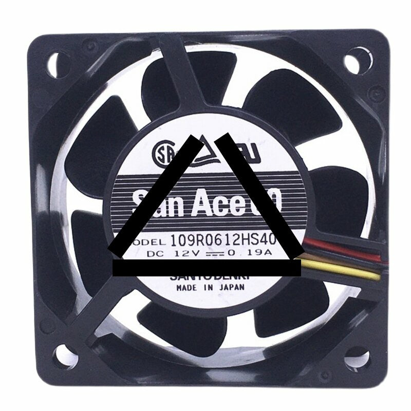 Sanyo Denki San Ace 60 109R0612HS4011 DC 12V 0.19A 6025 Axial Cooling Fan