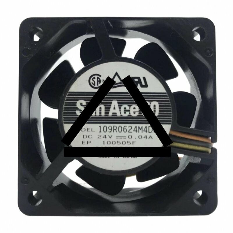 Sanyo Denki San Ace 60 109R0624M4D05 DC 24V 0.04A 6025 Axial Cooling Fan