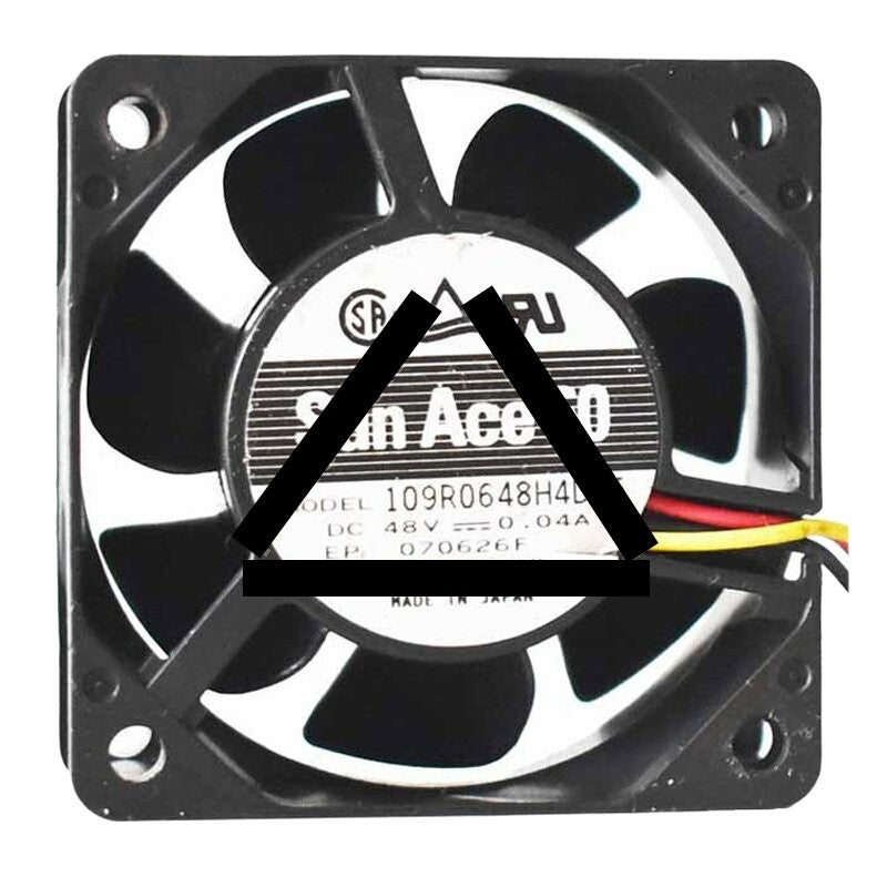 Sanyo Denki San Ace 60 109R0648H4D05 DC 48V 0.04A 6025 Axial Cooling Fan
