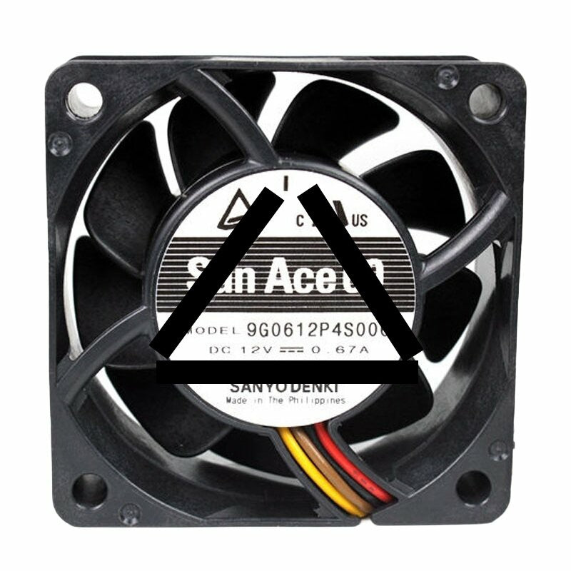 Sanyo Denki San Ace 60 9G0612P4S006 DC 12V 0.67A 6025 Axial Cooling Fan