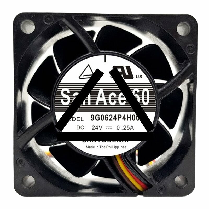 Sanyo Denki San Ace 60 9G0624P4H003 DC 24V 0.25A 6025 Axial Cooling Fan