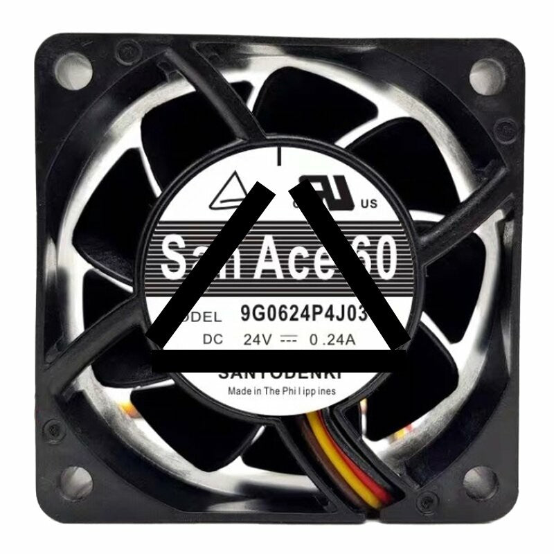 Sanyo Denki San Ace 60 9G0624P4J031 DC 24V 0.24A 6025 Axial Cooling Fan