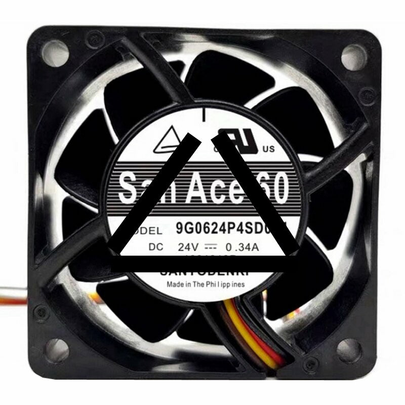 Sanyo Denki San Ace 60 9G0624P4SD004 DC 24V 0.34A 6025 Axial Cooling Fan