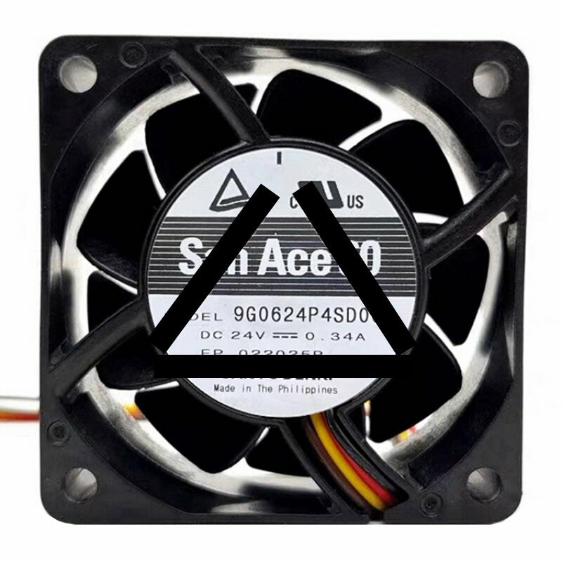 Sanyo Denki San Ace 60 9G0624P4SD008 DC 24V 0.34A 6025 Axial Cooling Fan