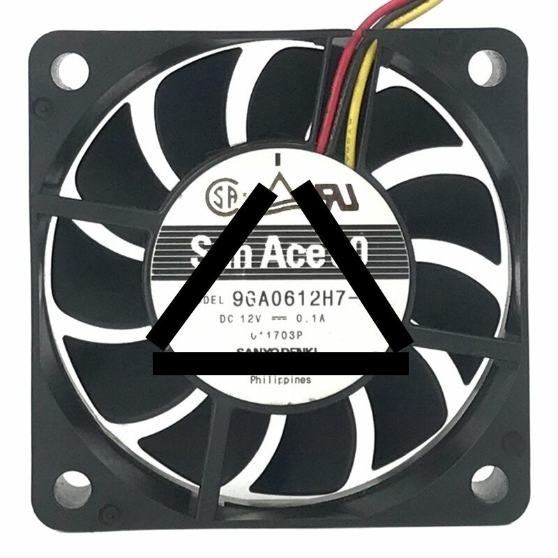 Sanyo Denki San Ace 60 9GA0612H7-3 DC 12V 0.1A 6015 Axial Cooling Fan
