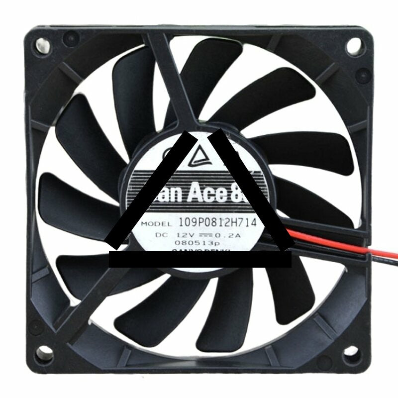 Sanyo Denki San Ace 80 109P0812H714 DC 12V 0.2A 2 Wires Axial Cooling Fan