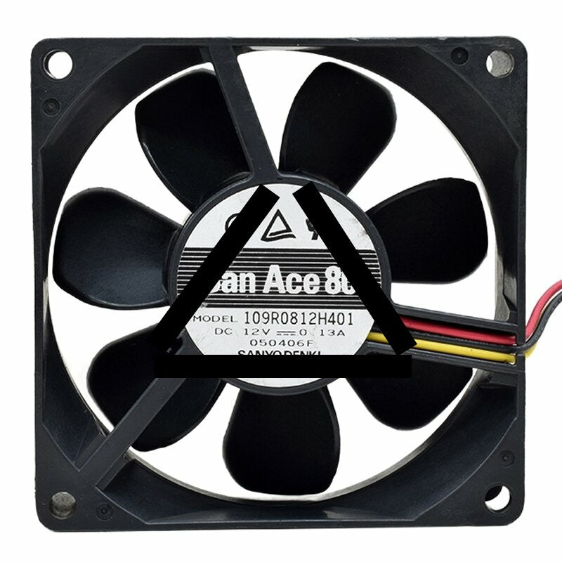 Sanyo Denki San Ace 80 109R0812H401 DC 12V 0.13A 8025 Axial Cooling Fan
