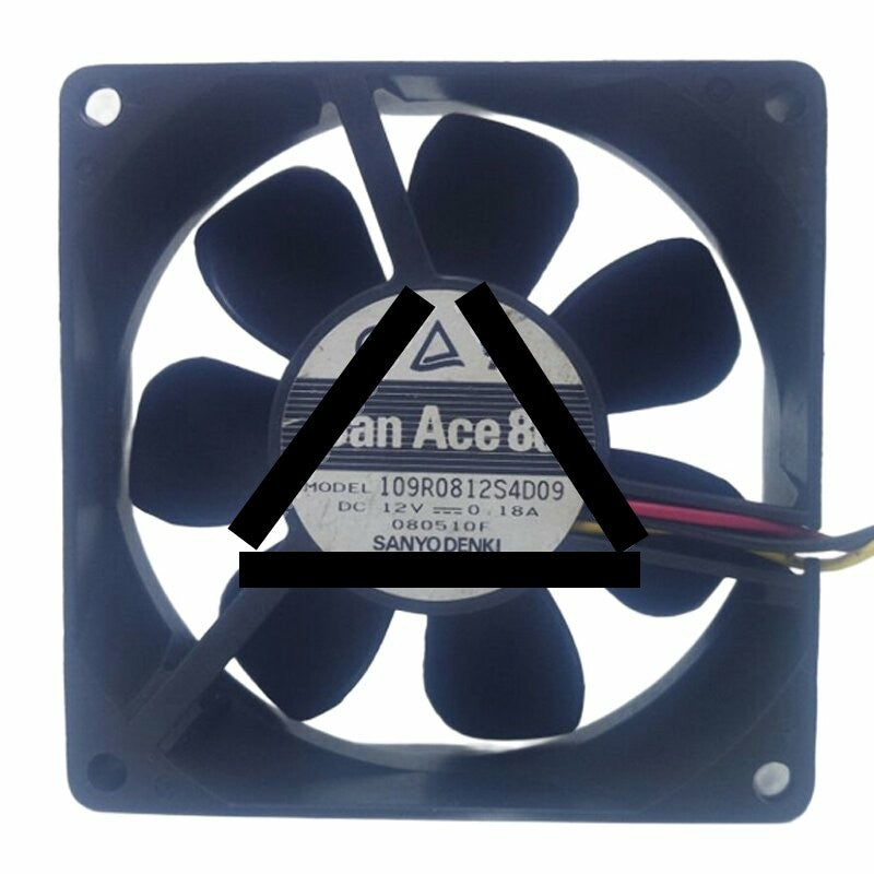 Sanyo Denki San Ace 80 109R0812S4D09 DC 12V 0.18A 8025 Axial Cooling Fan