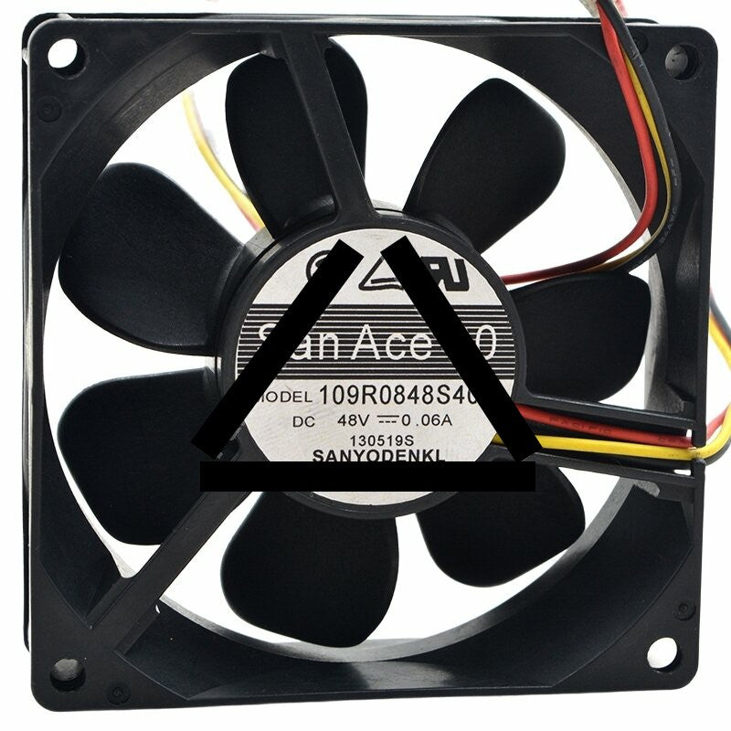 Sanyo Denki San Ace 80 109R0848S401 DC 48V 0.06A 8025 Axial Cooling Fan
