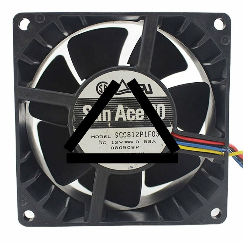 Sanyo Denki San Ace 80 9G0812P1F031 DC 12V 0.58A 8038 Axial Cooling Fan