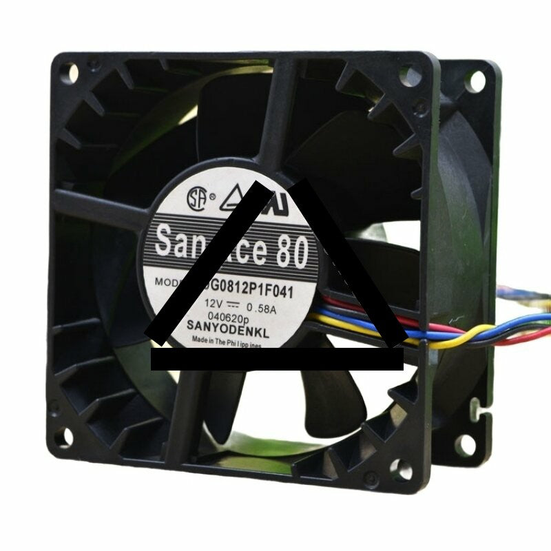 Sanyo Denki San Ace 80 9G0812P1F041 DC 12V 0.58A 2 Wires / 3 Wires / 4 Wires Axial Cooling Fan