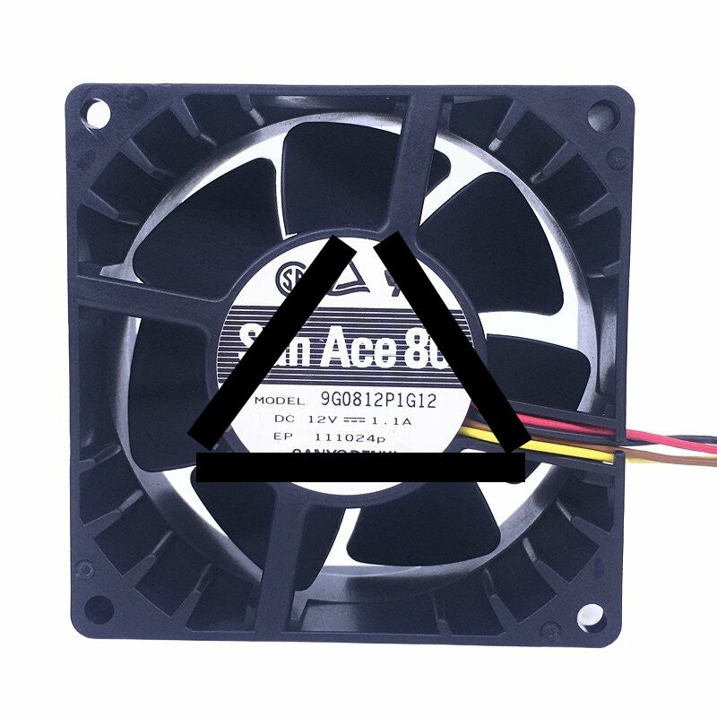 Sanyo Denki San Ace 80 9G0812P1G12 DC 12V 1.1A 8038 Axial Cooling Fan