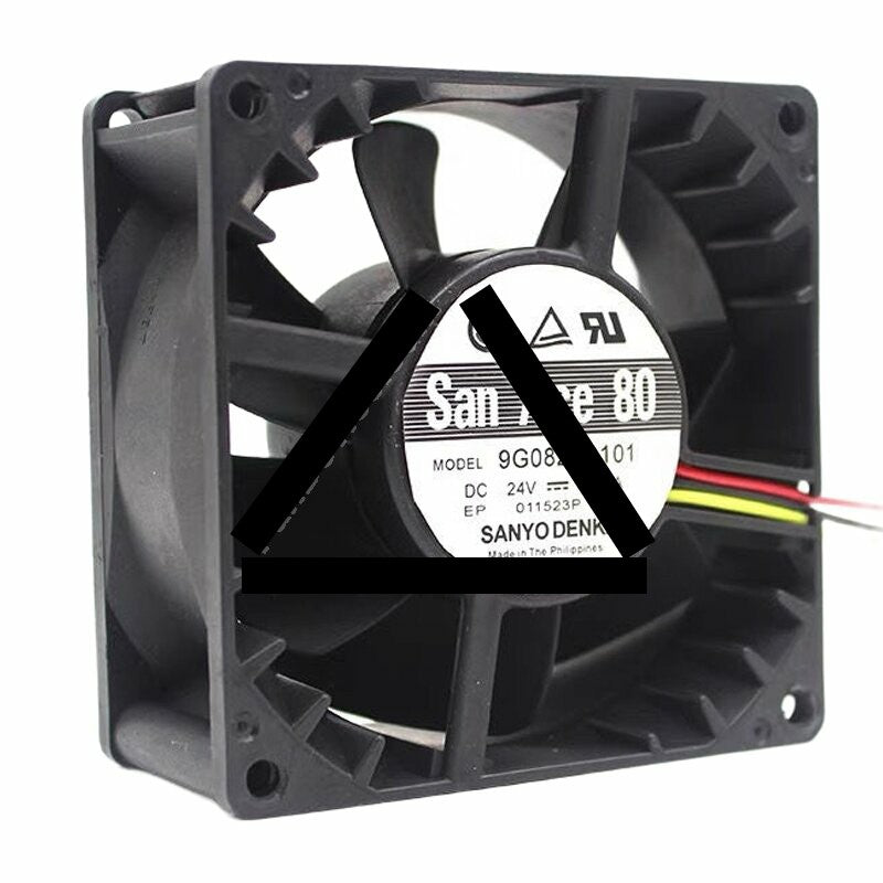 Sanyo Denki San Ace 80 9G0824G101 DC 24V 0.56A 8038 Axial Cooling Fan