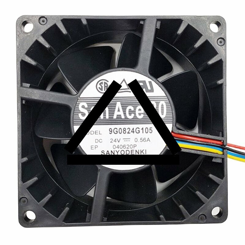 Sanyo Denki San Ace 80 9G0824G105 DC 24V 0.56A 8038 Axial Cooling Fan