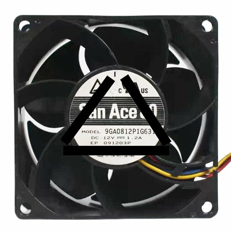 Sanyo Denki San Ace 80 9GA0812P1G631 DC 12V 1.2A 8038 PWM Axial Cooling Fan