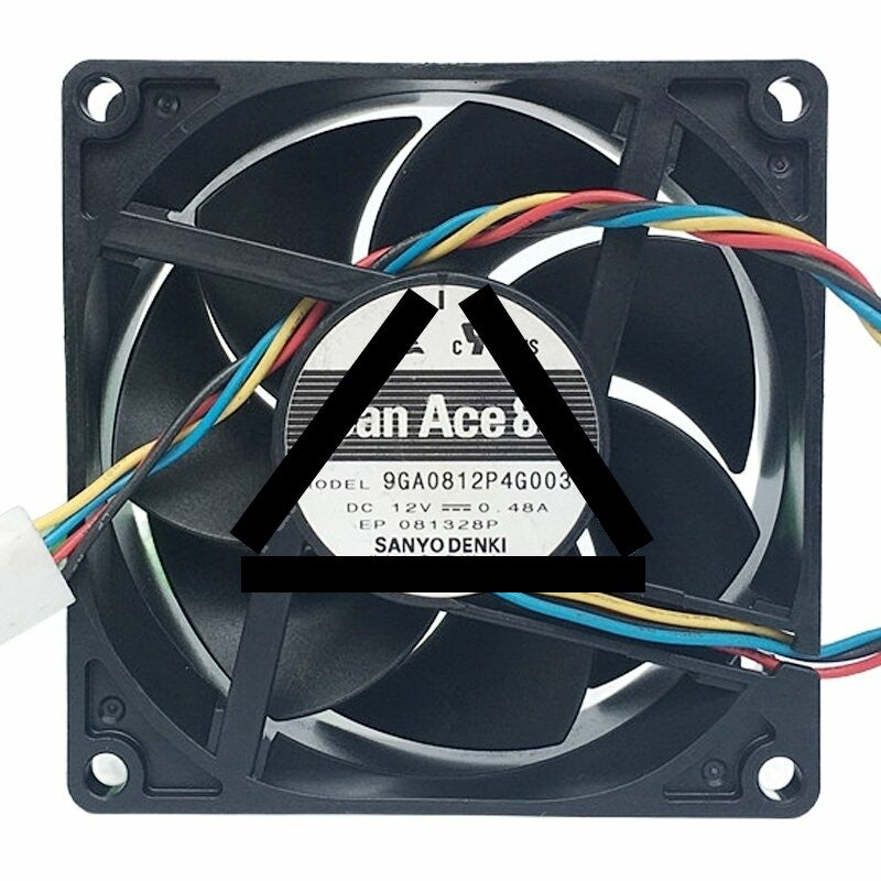Sanyo Denki San Ace 80 9GA0812P4G0031 DC 12V 0.48A 8025 Axial Cooling Fan