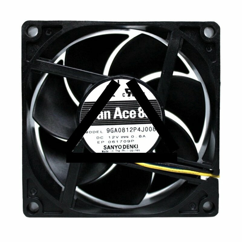 Sanyo Denki San Ace 80 9GA0812P4J008 DC 12V 0.6A 8025 Axial Cooling Fan