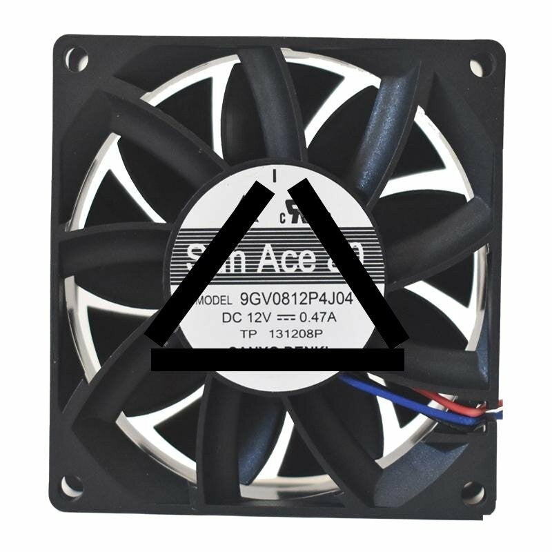 Sanyo Denki San Ace 80 9GV0812P4J04 DC 12V 0.47A 8025 Axial Cooling Fan