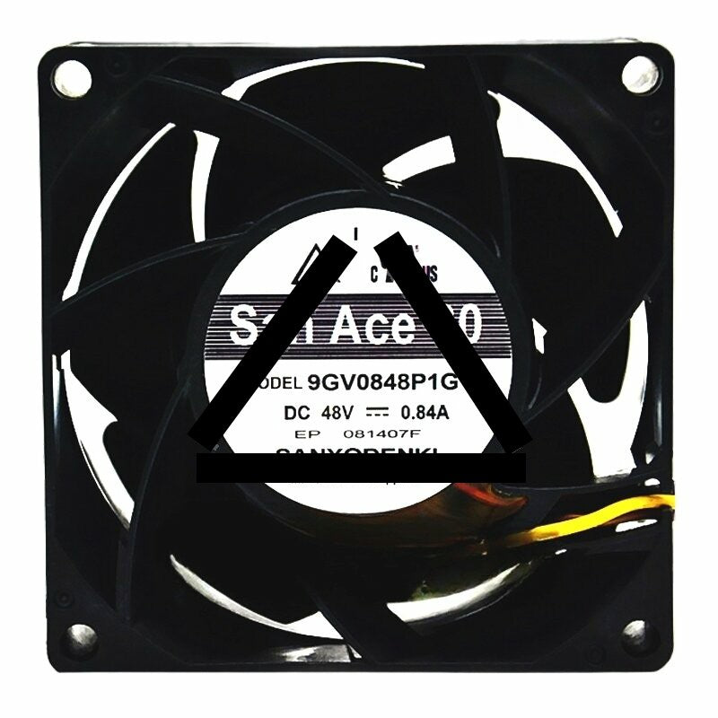 Sanyo Denki San Ace 80 9GV0848P1G13 DC 48V 0.84A 2 Wires / 3 Wires / 4 Wires Axial Cooling Fan