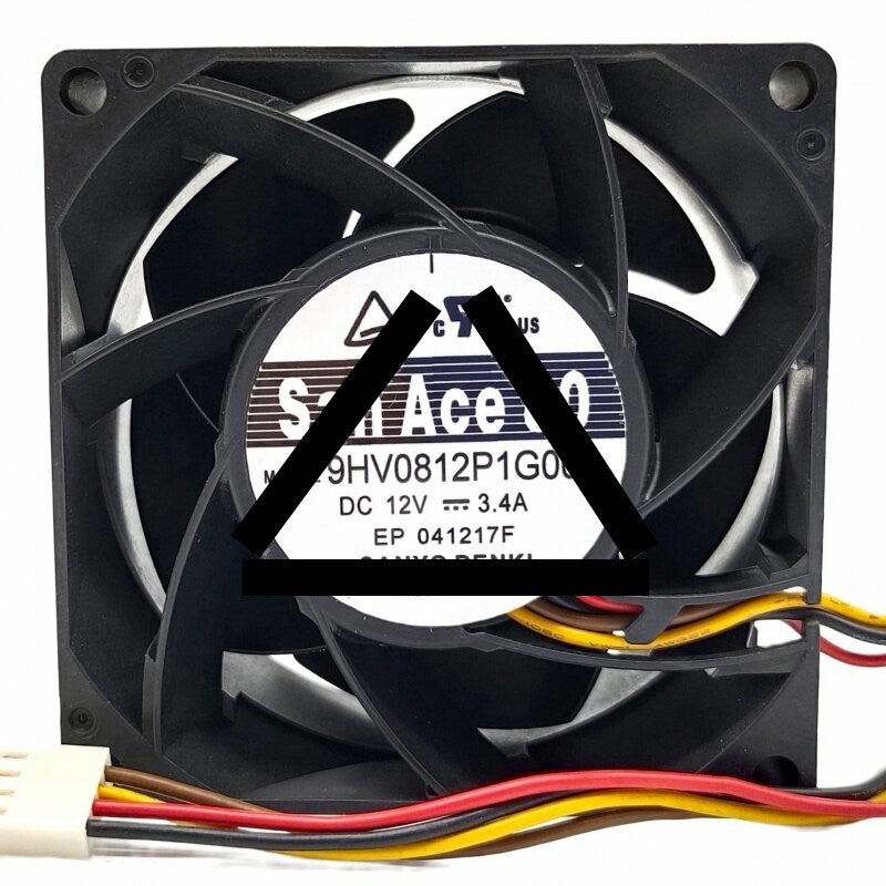 Sanyo Denki San Ace 80 9HV0812P1G001 DC 12V 3.4A 8038 Axial Cooling Fan