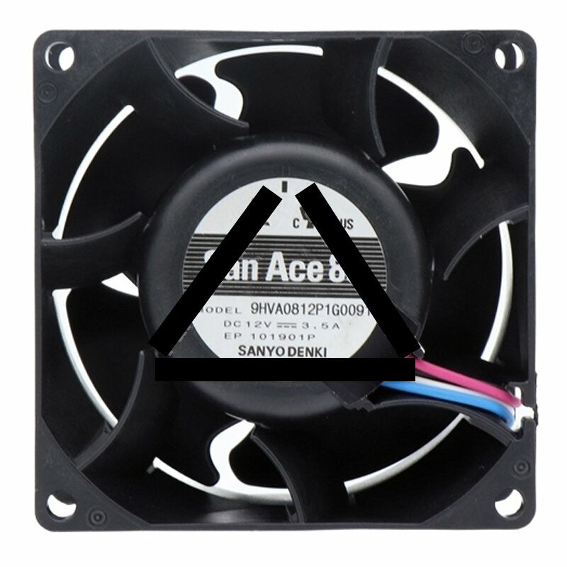 Sanyo Denki San Ace 80 9HVA0812P1G0091 DC 12V 3.5A 8038 Axial Cooling Fan