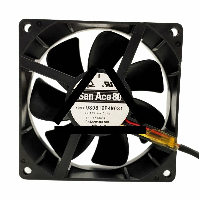Sanyo Denki San Ace 80 9S0812P4M031 DC 12V 0.1A 8025 Axial Cooling Fan