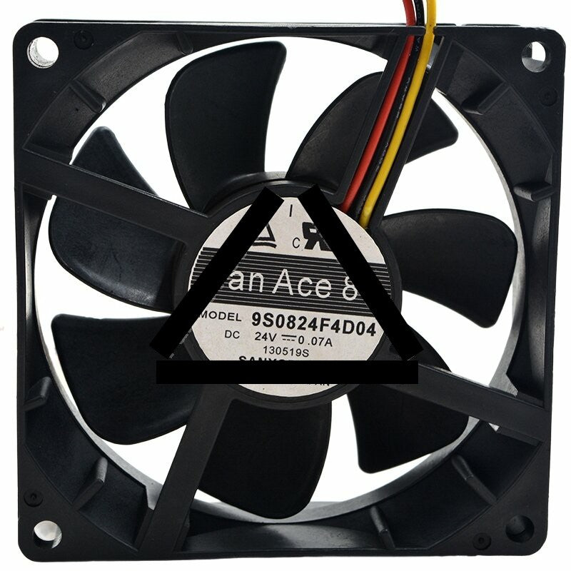 Sanyo Denki San Ace 80 9S0824F4D04 DC 24V 0.07A 8025 Axial Cooling Fan