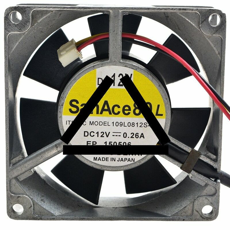 Sanyo Denki San Ace 80L 109L0812S403 DC 12V 0.26A 8025 Axial Cooling Fan
