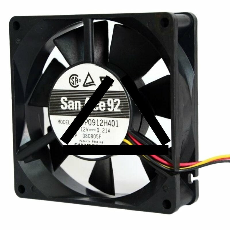 Sanyo Denki San Ace 92 109P0912H401 DC 12V 0.21A 2 Wires / 3 Wires Axial Cooling Fan