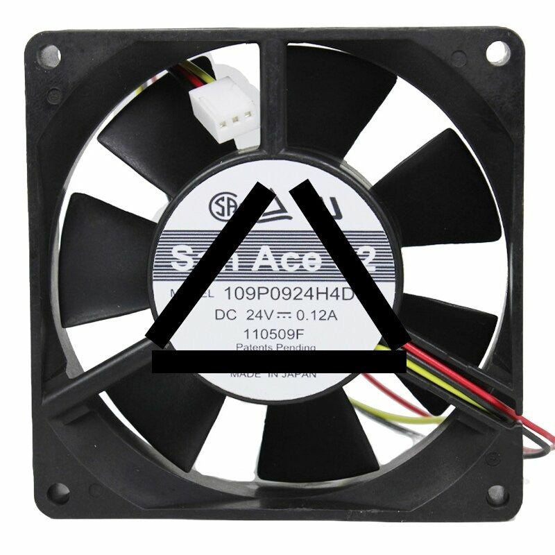 Sanyo Denki San Ace 92 109P0924H4D04 DC 24V 0.12A 9025 Axial Cooling Fan