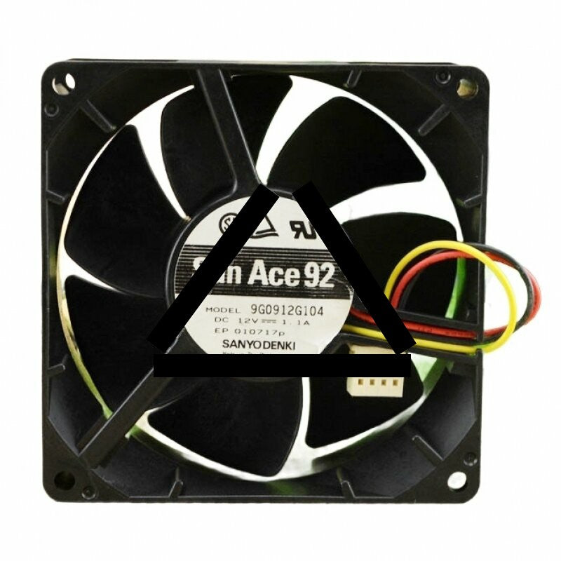 Sanyo Denki San Ace 92 9G0912G104 DC 12V 1.1A 2 Wires / 3 Wires / 4 Wires Axial Cooling Fan