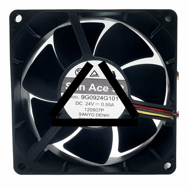 Sanyo Denki San Ace 92 9G0924G101 DC 24V 0.55A 9038 Axial Cooling Fan