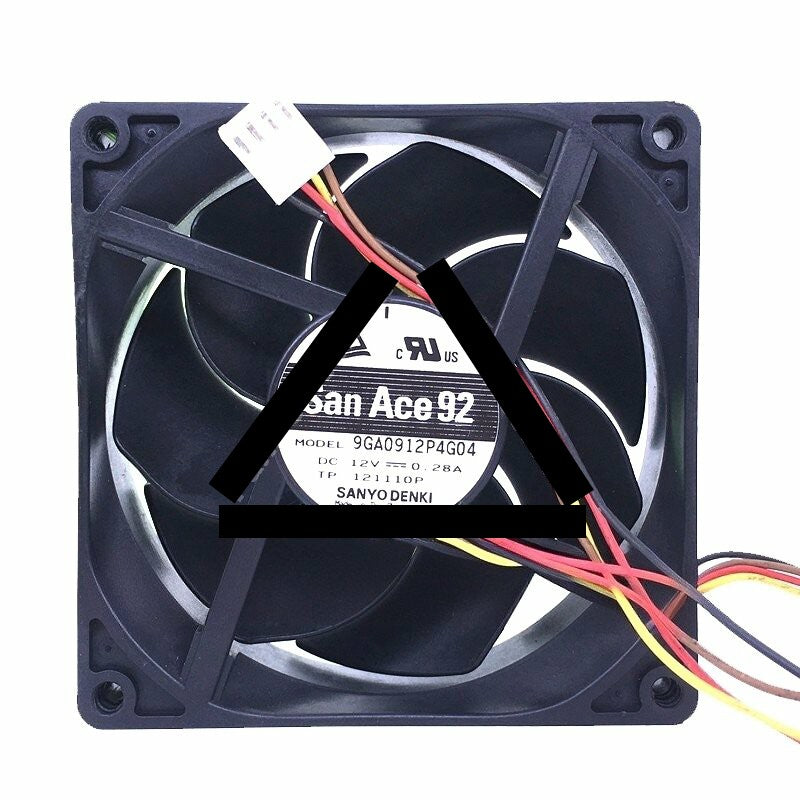 Sanyo Denki San Ace 92 9GA0912P4G04 AC 12V 0.28A 4 Wires Axial Cooling Fan
