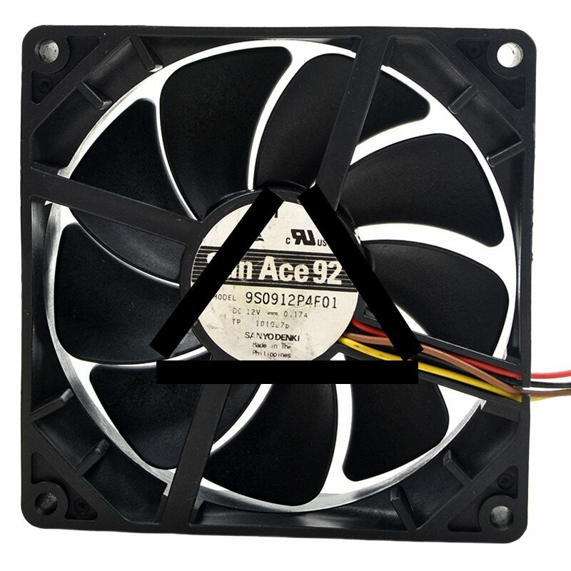 Sanyo Denki San Ace 92 9S0912P4F01 DC 12V 0.17A 9025 Axial Cooling Fan