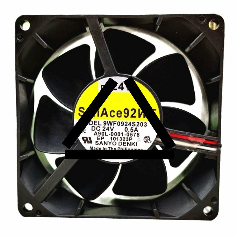 Sanyo Denki San Ace 92WF 9WF0924S203 A90L-0001-0578 DC 24V 0.5A 3 Wires Axial Cooling Fan